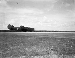 Primary view of object titled '[First Flight of B-24]'.