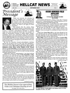 Primary view of object titled 'Hellcat News, (Abilene, Tex.), Vol. 60, No. 1 , Ed. 1, September 2007'.