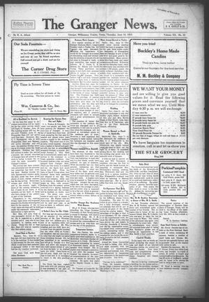 Primary view of object titled 'The Granger News. (Granger, Tex.), Vol. 20, No. 33, Ed. 1 Thursday, June 12, 1913'.