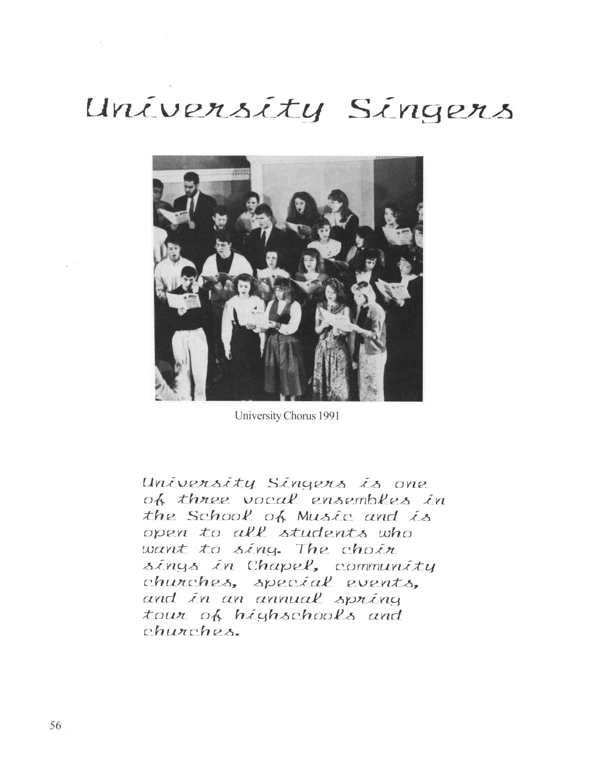 The Swarm, Yearbook of Howard Payne University, 2002
                                                
                                                    56
                                                