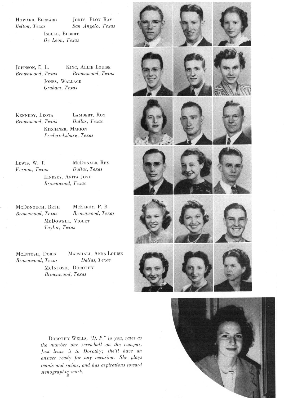 The Lasso, Yearbook of Howard Payne College, 1940
                                                
                                                    83
                                                