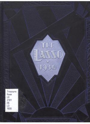 Primary view of object titled 'The Lasso, Yearbook of Howard Payne College, 1930'.