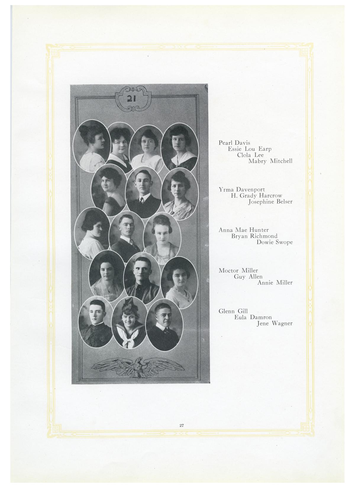 The Lasso, Yearbook of Howard Payne College, 1919
                                                
                                                    27
                                                