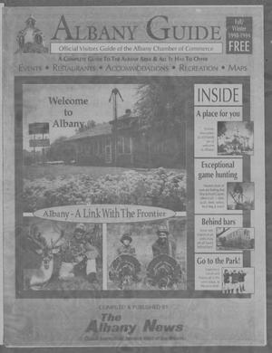 Primary view of object titled 'Albany Guide: Official Visitors Guide of the Albany Chamber of Commerce, Vol. 2, No. 2, Fall/Winter 1998-1999'.