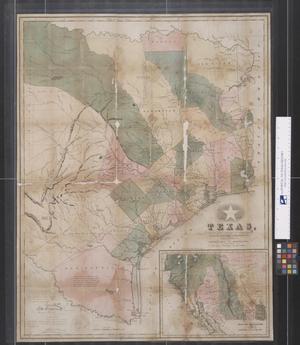 Primary view of object titled 'Map of Texas, Compiled from Surveys in 1839'.
