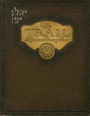 Primary view of object titled 'The Trail, Yearbook of Daniel Baker College, 1924'.