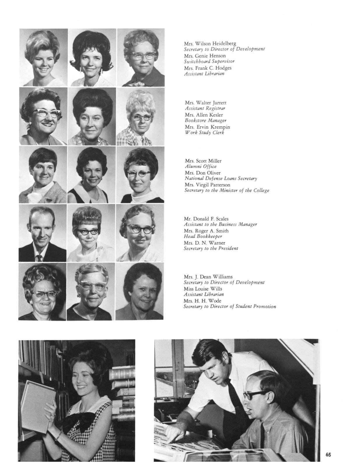 The Totem, Yearbook of McMurry College, 1970
                                                
                                                    65
                                                