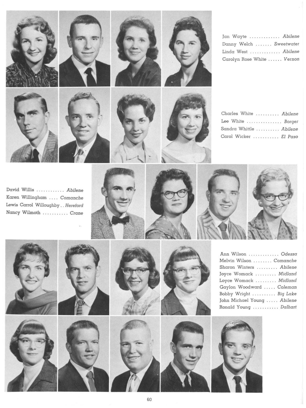 The Totem, Yearbook of McMurry College, 1959
                                                
                                                    60
                                                