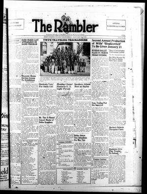 Primary view of object titled 'The Rambler (Fort Worth, Tex.), Vol. 13, No. 15, Ed. 1 Wednesday, January 18, 1939'.