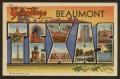 Primary view of [Greetings from Beaumont Texas]