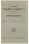Primary view of Catalogue of Simmons University, 1931 Summer Session