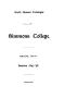 Thumbnail image of item number 1 in: 'Catalogue of Simmons College, 1897-1898'.