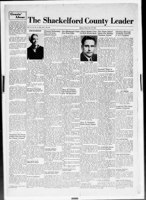 Primary view of object titled 'The Shackelford County Leader (Albany, Tex.), Vol. 7, No. 50, Ed. 1 Thursday, December 20, 1945'.