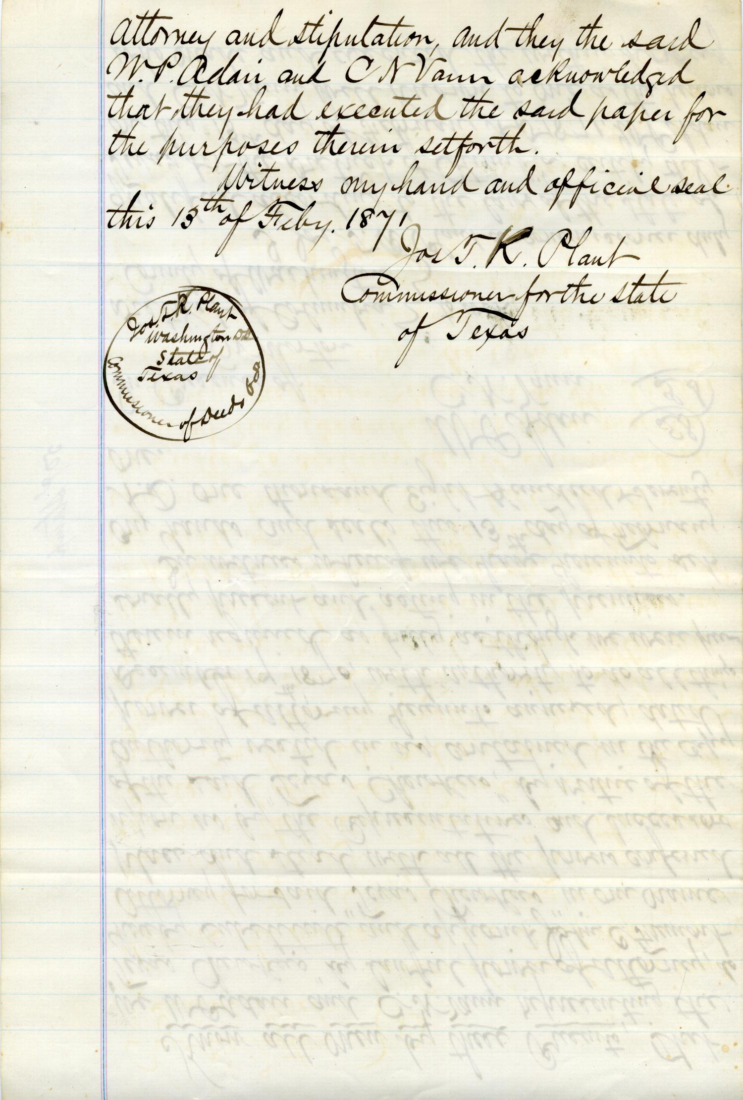 [Documents relating to the Texas Cherokees]
                                                
                                                    [Sequence #]: 18 of 33
                                                
