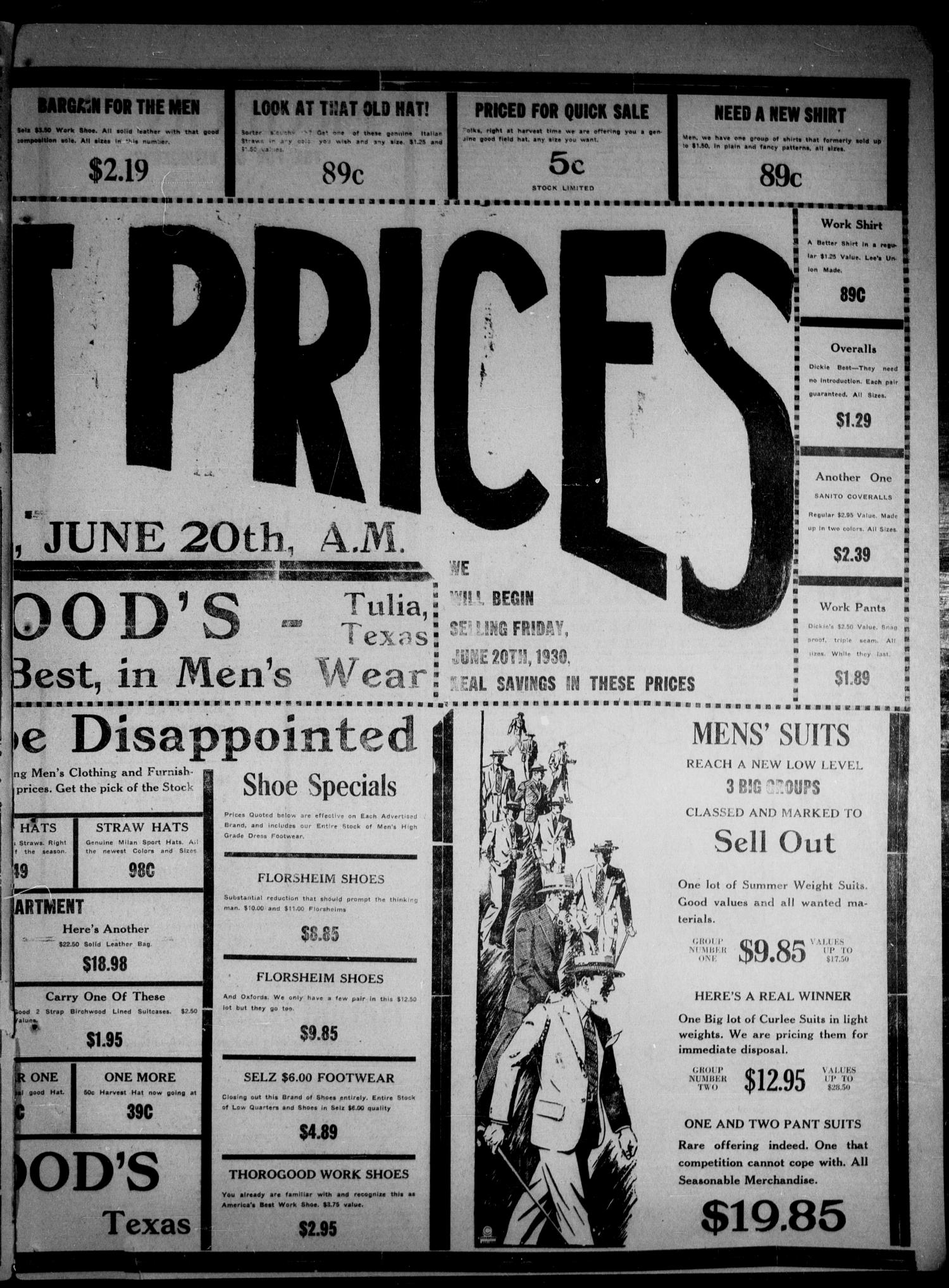 The Tulia Herald (Tulia, Tex), Vol. 21, No. 25, Ed. 1, Thursday, June 19, 1930
                                                
                                                    3
                                                