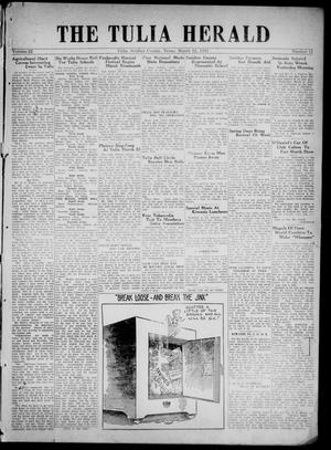 Primary view of object titled 'The Tulia Herald (Tulia, Tex), Vol. 22, No. 11, Ed. 1, Thursday, March 12, 1931'.