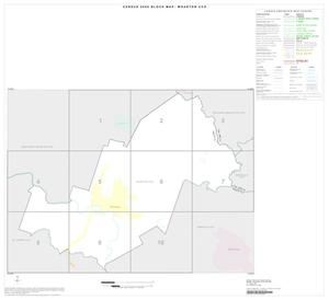 Primary view of object titled '2000 Census County Subdivison Block Map: Wharton CCD, Texas, Index'.