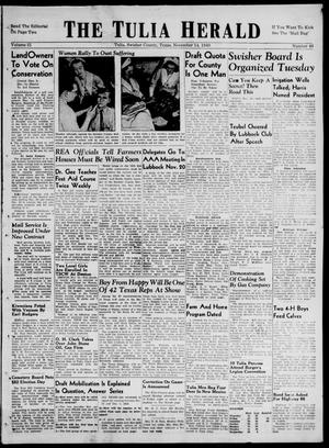 Primary view of The Tulia Herald (Tulia, Tex), Vol. 31, No. 46, Ed. 1, Thursday, November 14, 1940