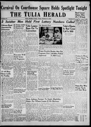 Primary view of The Tulia Herald (Tulia, Tex), Vol. 31, No. 44, Ed. 1, Thursday, October 31, 1940