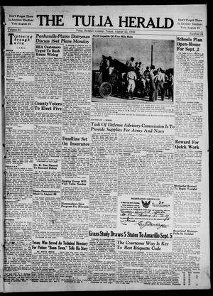 Primary view of The Tulia Herald (Tulia, Tex), Vol. 31, No. 34, Ed. 1, Thursday, August 22, 1940
