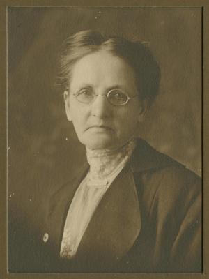 Primary view of object titled '[Photograph of Mrs. Gus Brown]'.
