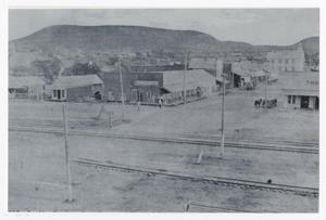 Primary view of object titled '[Gordon with Railroad Tracks]'.