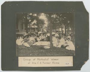 Primary view of object titled 'Group of Methodist Women at the C. E. Turner Home'.
