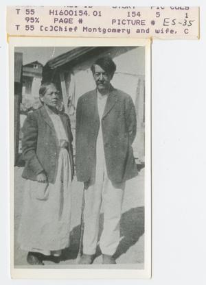 Primary view of object titled '[Chief Montgomery and His Wife]'.