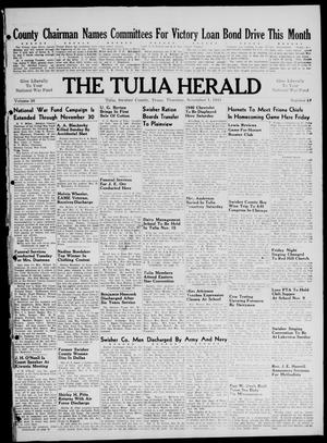 Primary view of The Tulia Herald (Tulia, Tex), Vol. 36, No. 44, Ed. 1, Thursday, November 1, 1945