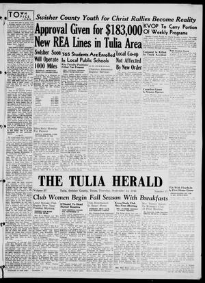 Primary view of object titled 'The Tulia Herald (Tulia, Tex), Vol. 37, No. 37, Ed. 1, Thursday, September 12, 1946'.