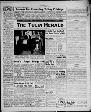Primary view of object titled 'The Tulia Herald (Tulia, Tex), Vol. 47, No. 44, Ed. 1, Thursday, November 1, 1956'.