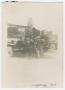 Thumbnail image of item number 1 in: '[Five Soldiers Standing by Three Trucks]'.