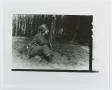 Photograph: [Soldier Seated in Forest]