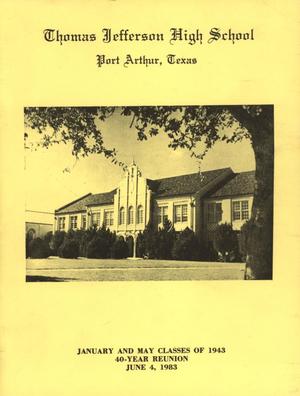 Primary view of object titled '[Thomas Jefferson High School Classes of 1943 40-Year Reunion]'.