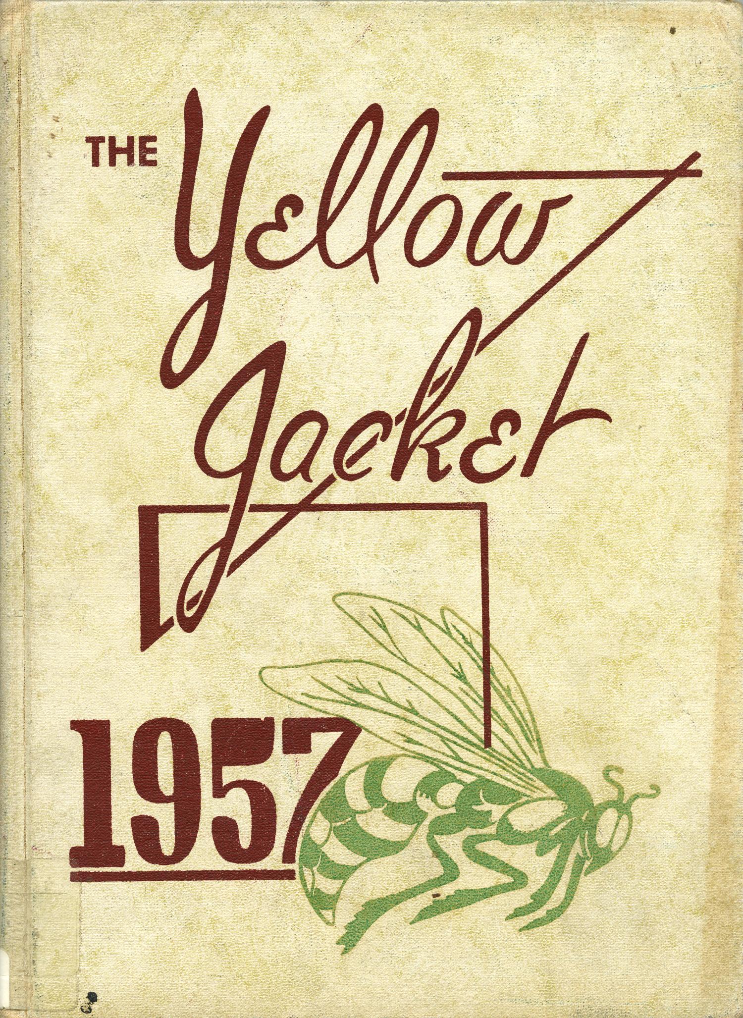The Yellow Jacket, Yearbook of Thomas Jefferson High School, 1957
                                                
                                                    Front Cover
                                                