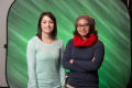 Primary view of [Photograph of Desiree Cousineau and Samantha Guzman]