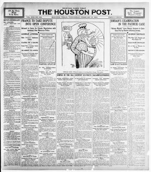 Primary view of object titled 'The Houston Post. (Houston, Tex.), Vol. 21, No. 343, Ed. 1 Wednesday, February 21, 1906'.