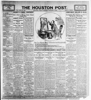 Primary view of object titled 'The Houston Post. (Houston, Tex.), Vol. 21, No. 299, Ed. 1 Monday, January 8, 1906'.