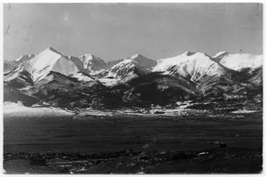 Primary view of object titled '[Mountain range in Westcliff Colorado]'.