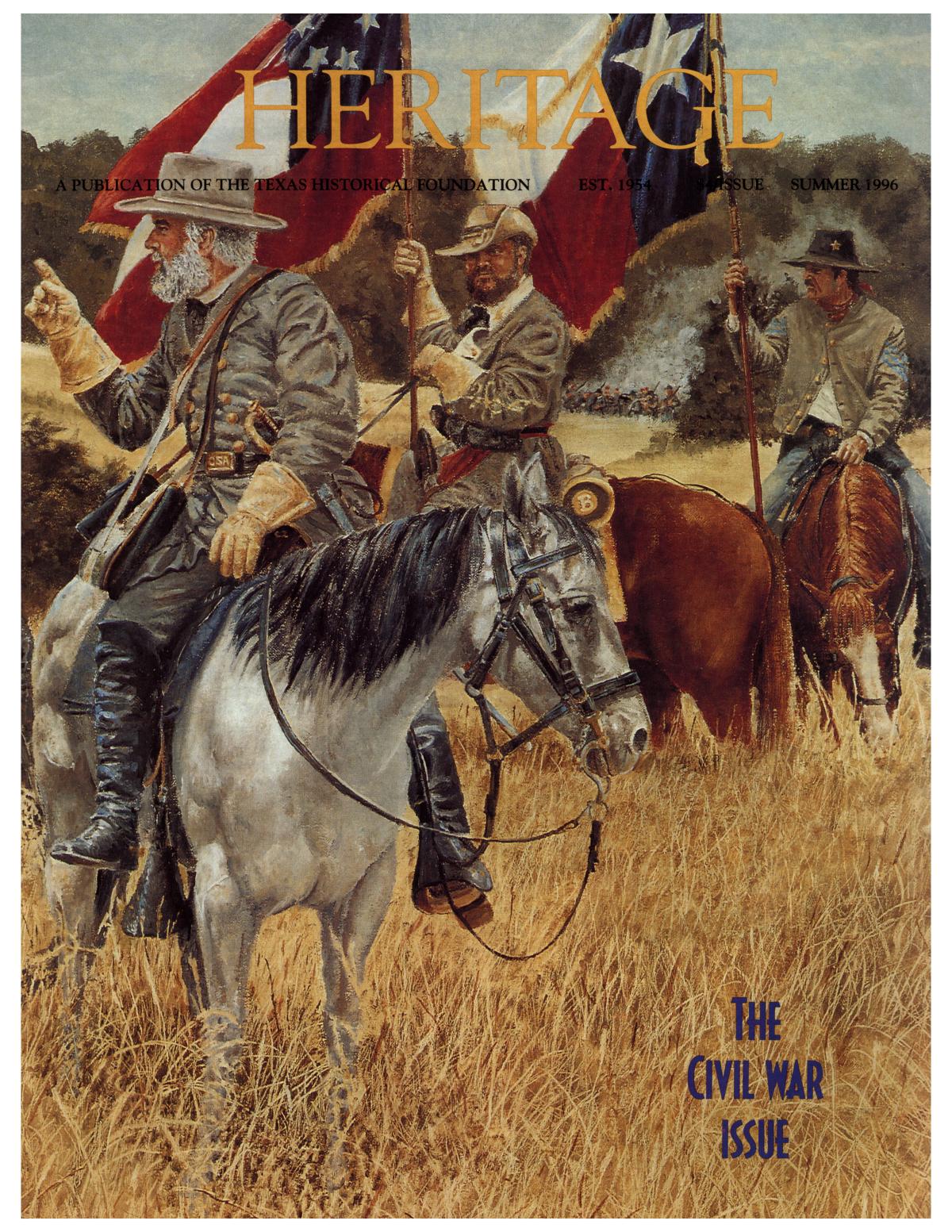 Heritage, Volume 14, Number 3, Summer 1996
                                                
                                                    Front Cover
                                                
