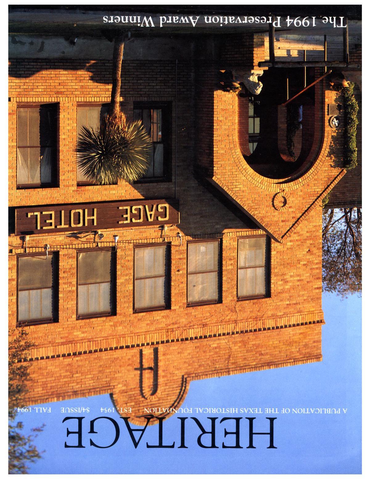 Heritage, Volume 12, Number 4, Fall 1994
                                                
                                                    Front Cover
                                                