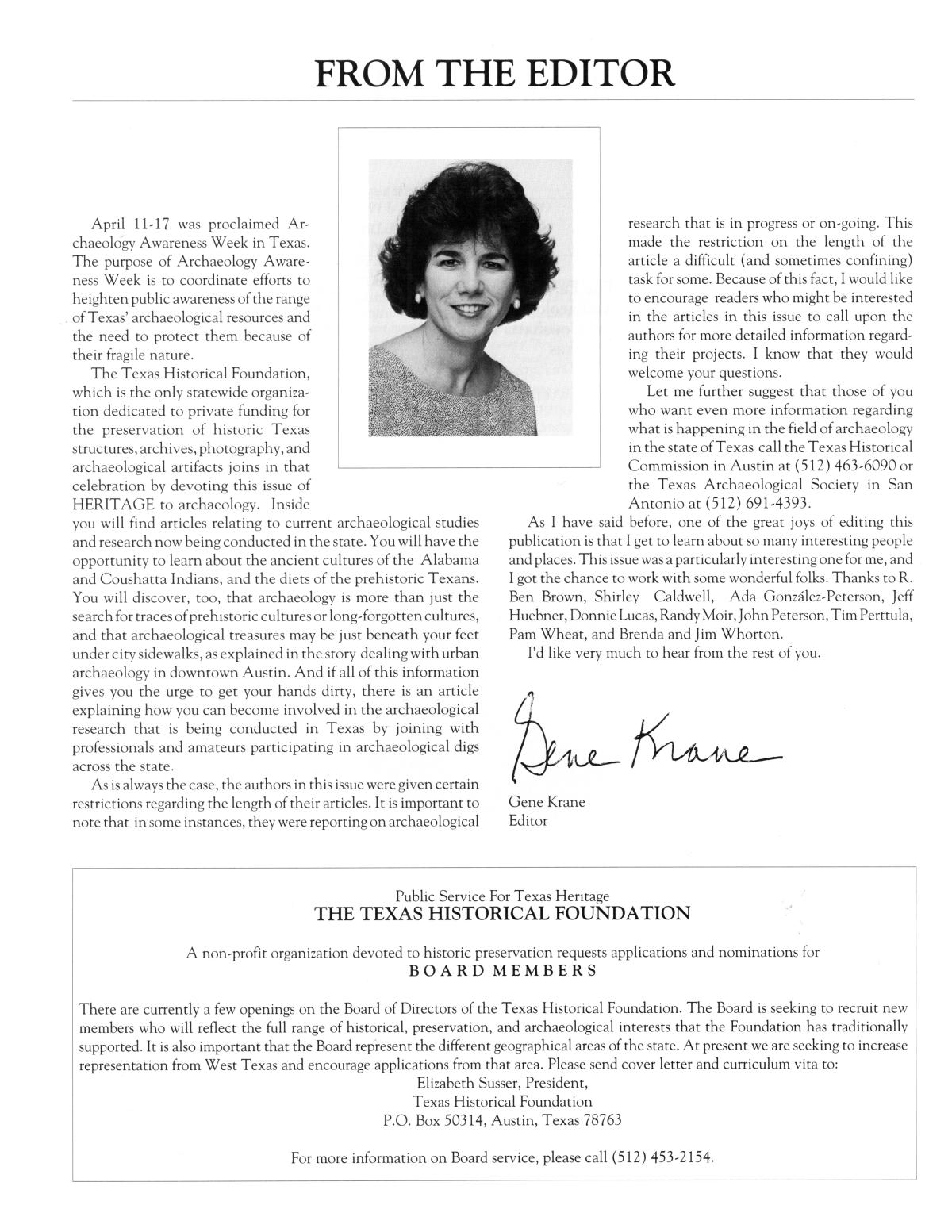 Heritage, Volume 10, Number 2, Spring 1992
                                                
                                                    4
                                                