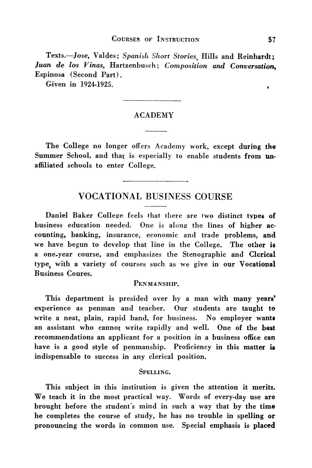 Catalog of Daniel Baker College, 1923-1924
                                                
                                                    57
                                                