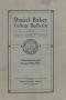 Primary view of Catalog of Daniel Baker College, 1914-1915