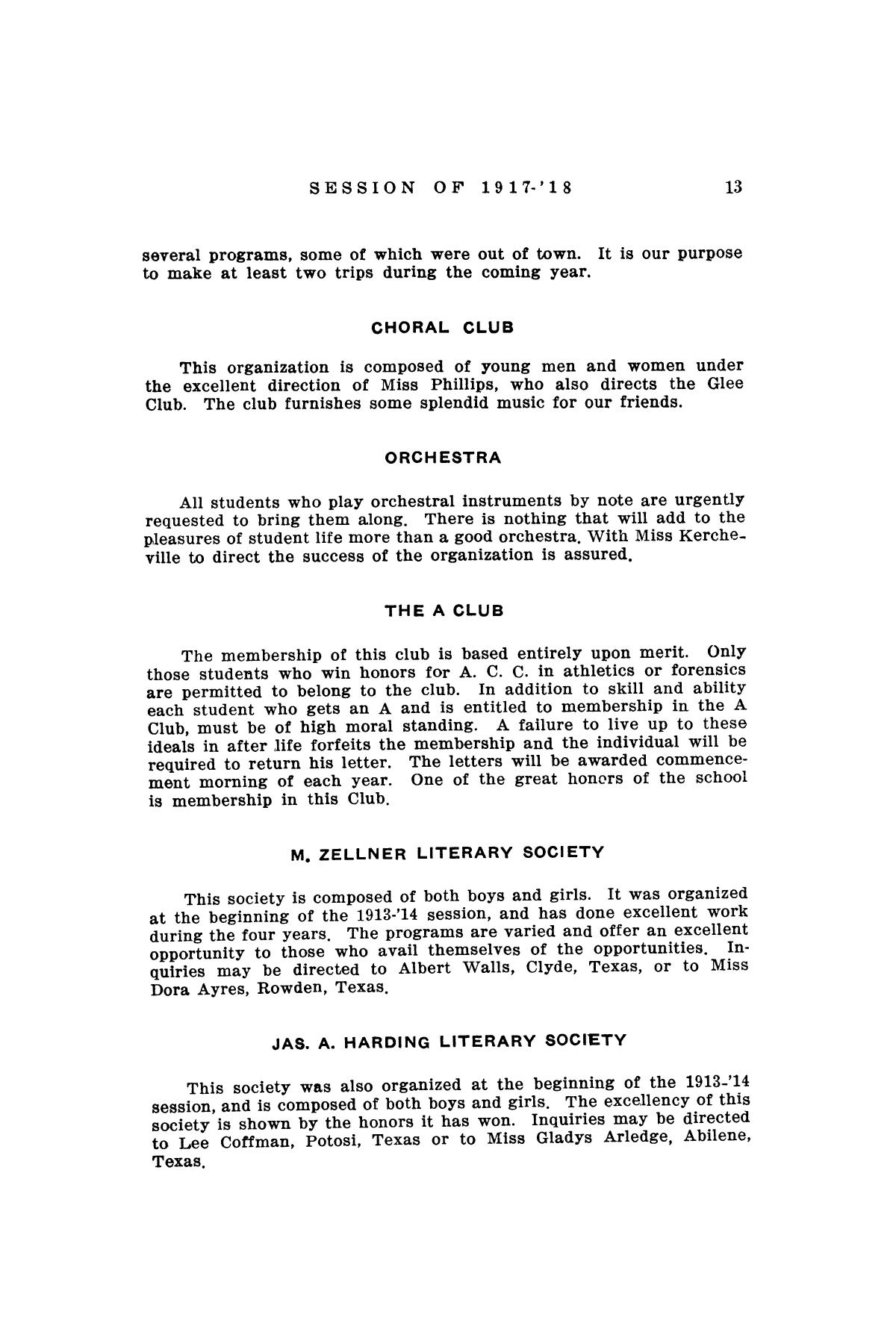 Catalog of Abilene Christian College, 1916-1917
                                                
                                                    [Sequence #]: 15 of 64
                                                