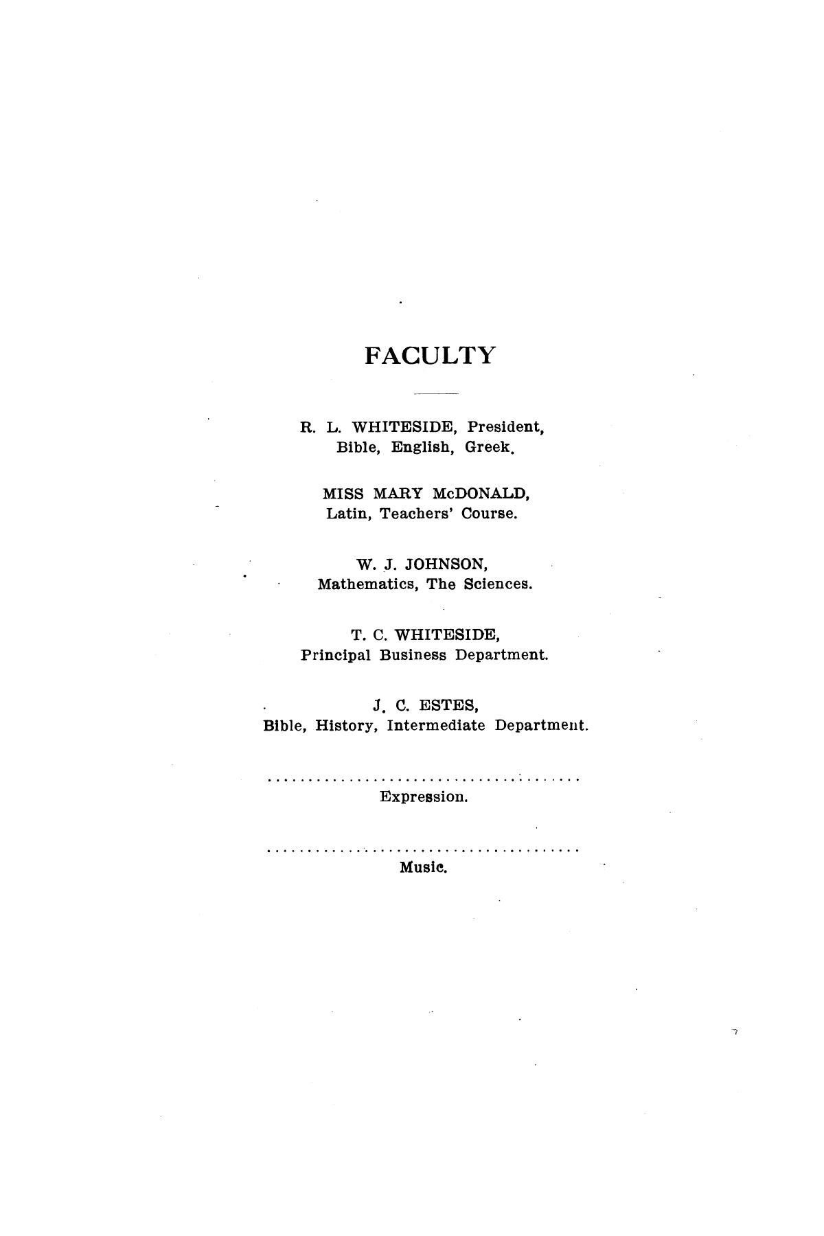 Catalog of Abilene Christian College, 1910-1911
                                                
                                                    [Sequence #]: 8 of 25
                                                