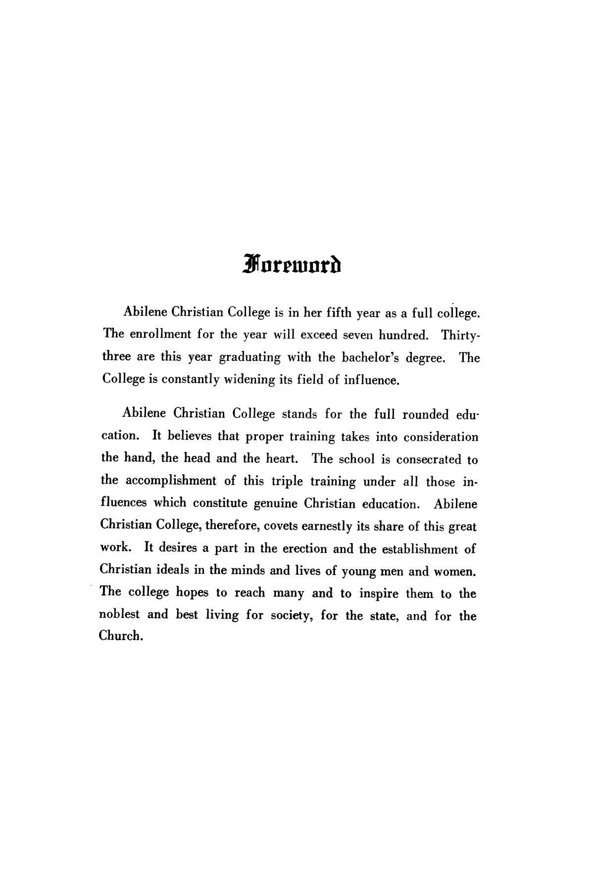 Catalog of Abilene Christian College, 1924-1925
                                                
                                                    4
                                                