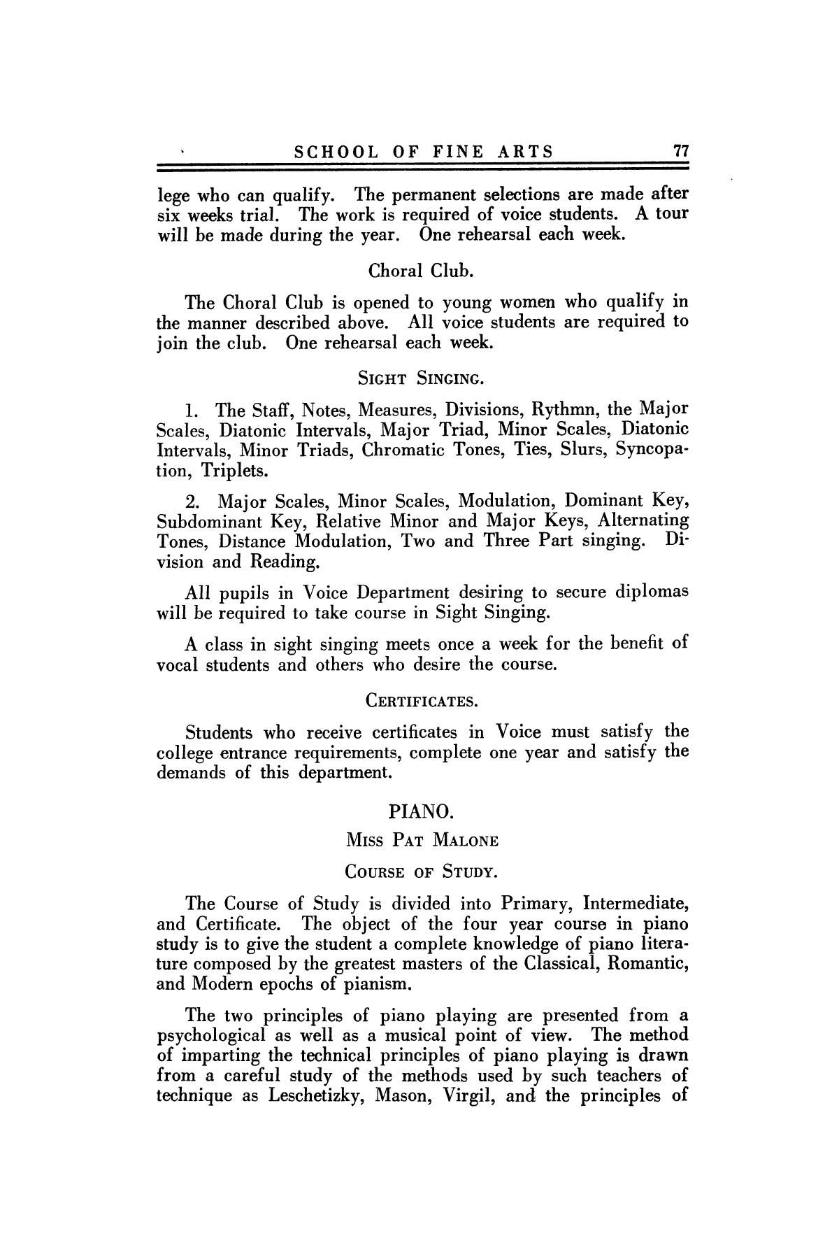 Catalog of Abilene Christian College, 1924-1925
                                                
                                                    77
                                                