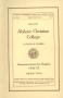 Thumbnail image of item number 1 in: 'Catalog of Abilene Christian College, 1936-1937'.