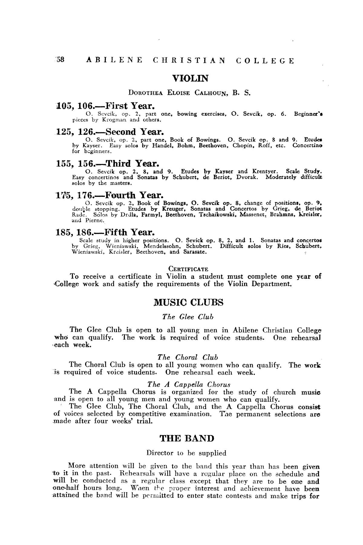 Catalog of Abilene Christian College, 1934-1935
                                                
                                                    58
                                                